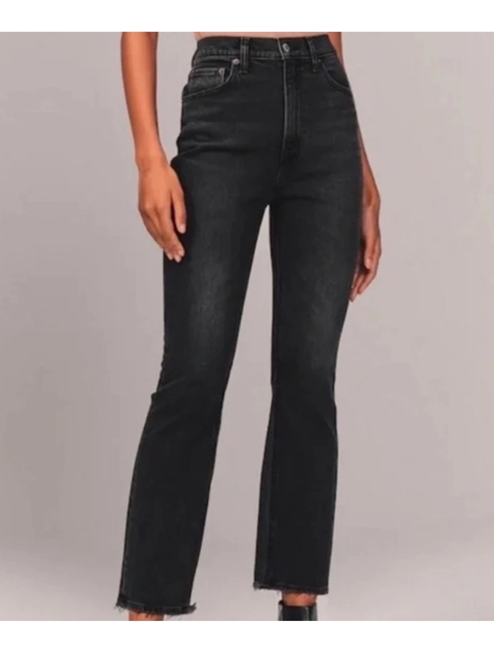 ABERCROMBIE & FITCH The Kick Flare Ultra High Rise Curve Love Sz 26/2S